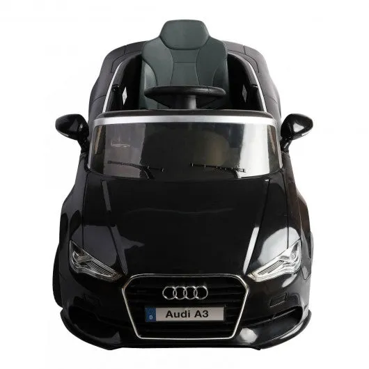 12 V Audi A3 Kids Ride on Car with RC   LED Light   Music-Black