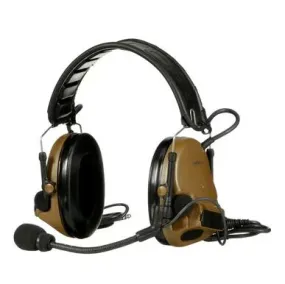 3M PELTOR ComTac V Headset MT20H682FB-19 CY, Foldable, Dual Lead, Standard Dynamic Mic, NATO Wiring, Coyote