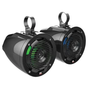 6.5" 50-Watt RMS Cage Mount Coaxial Speaker Pair with RGB LED