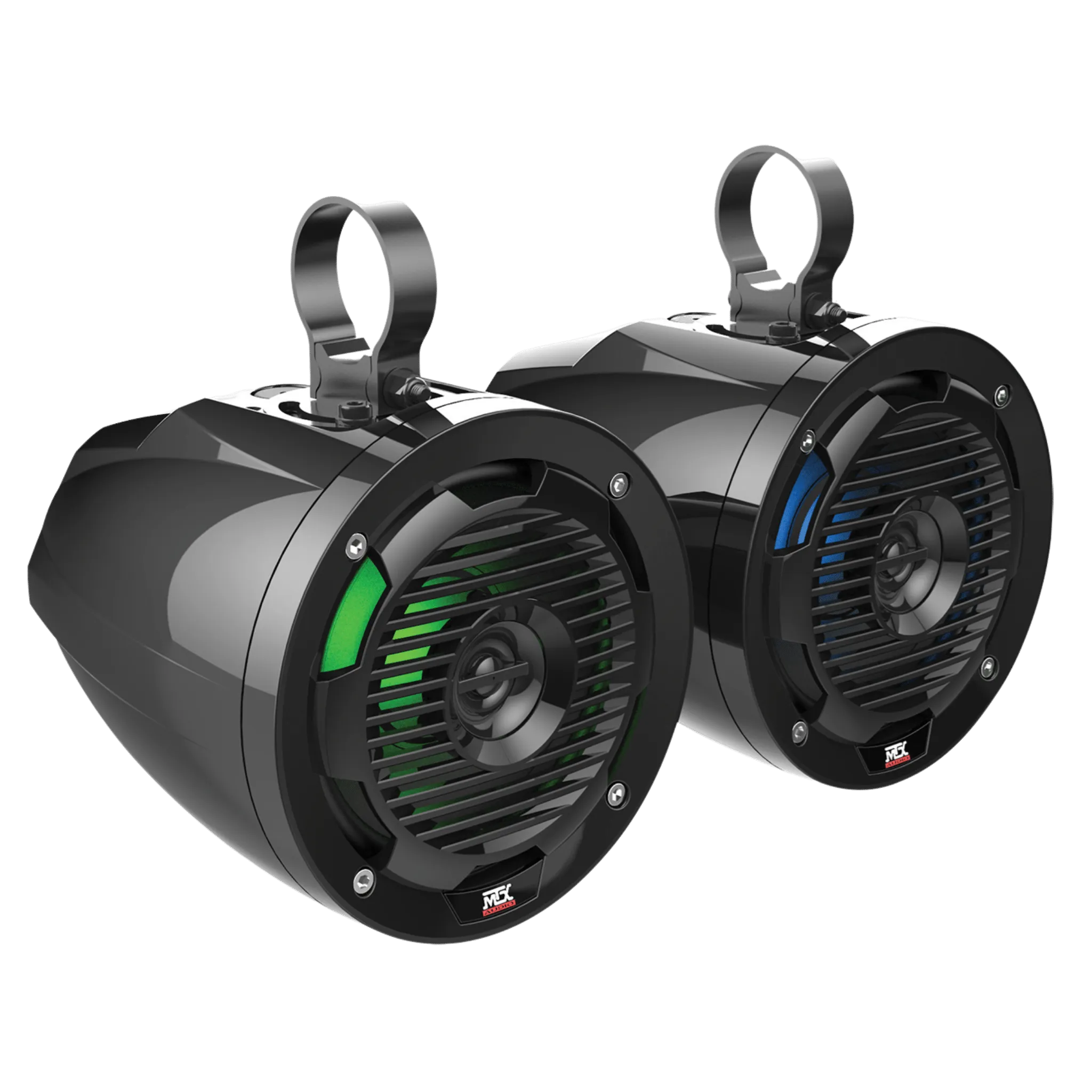 6.5" 50-Watt RMS Cage Mount Coaxial Speaker Pair with RGB LED