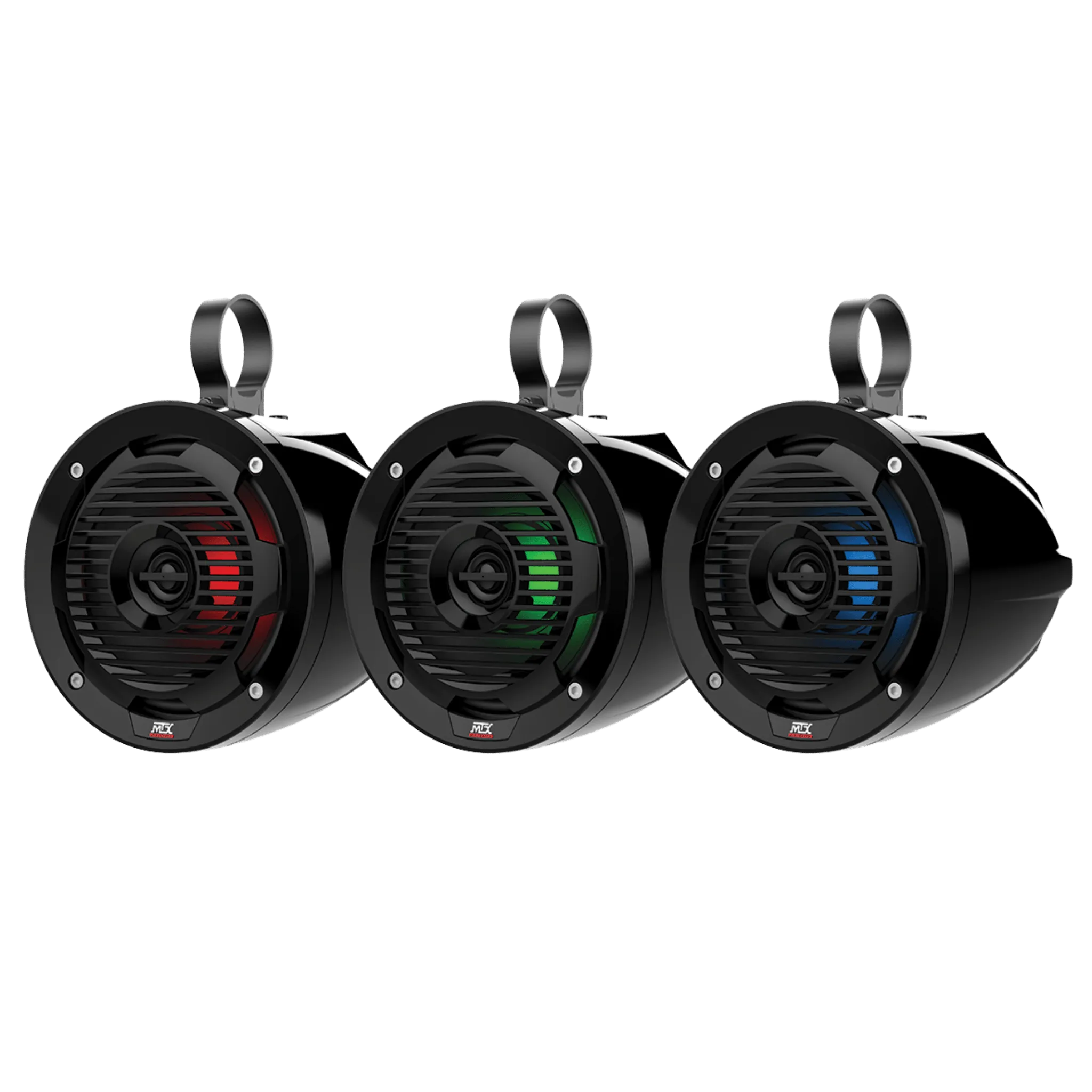 6.5" 50-Watt RMS Cage Mount Coaxial Speaker Pair with RGB LED