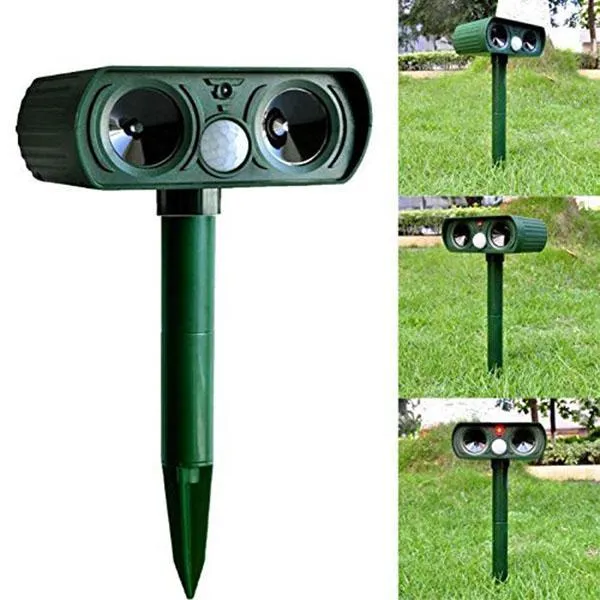 Animals Repeller Solar Power Repellent Deterrent Outdoor Home Garden