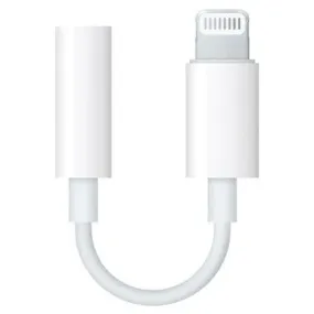 Apple 3.5mm Lightning To Headphone Jack Adapter - White | MMX62ZM/A