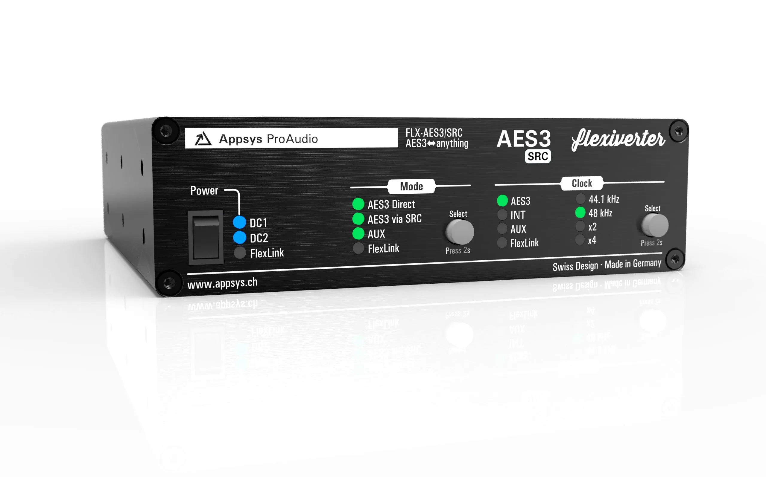 Appsys ProAudio FLX-AES3/SRC AES3-to-Anything Converter with Built-In Sample Rate Converters