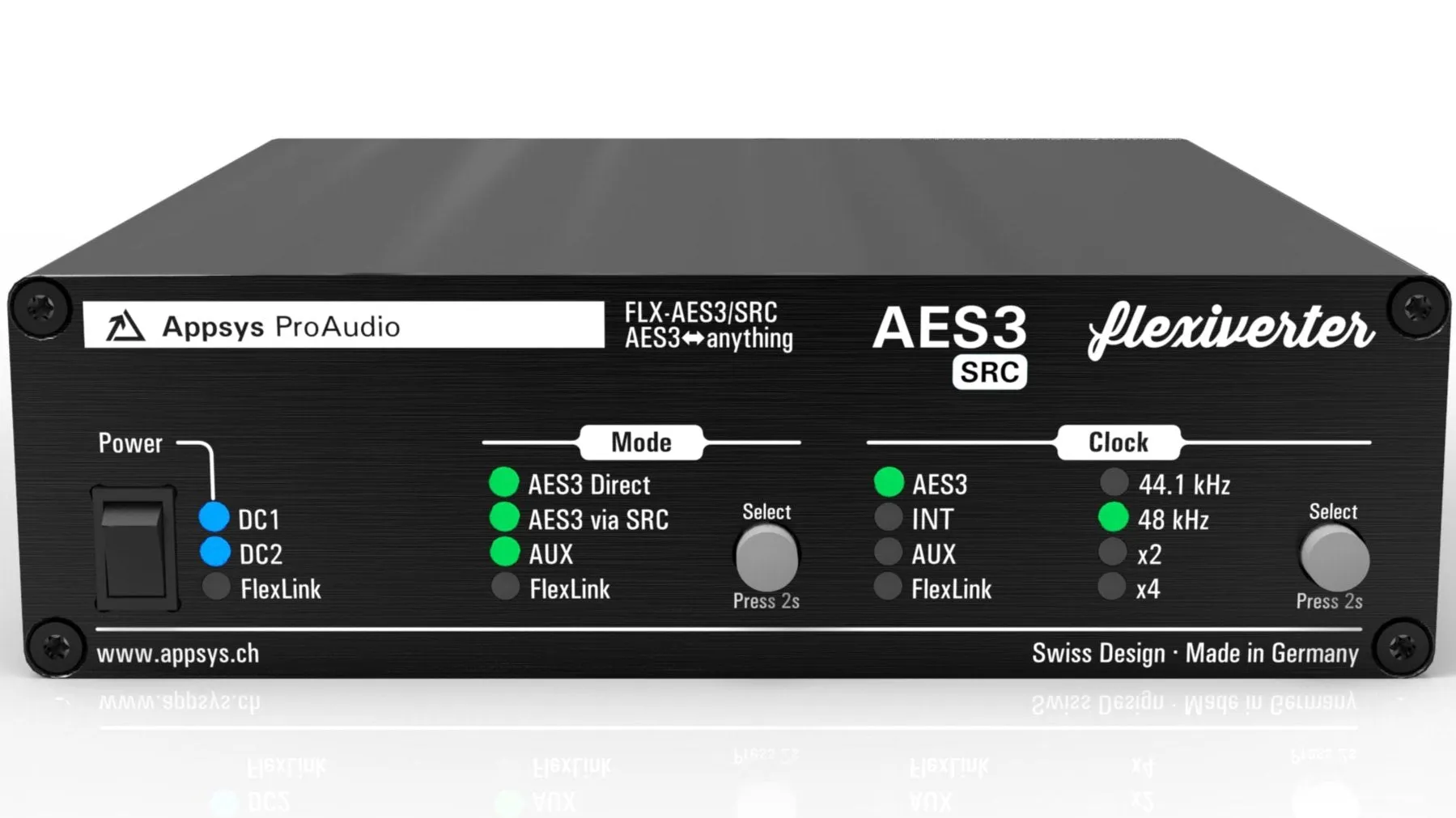 Appsys ProAudio FLX-AES3/SRC AES3-to-Anything Converter with Built-In Sample Rate Converters