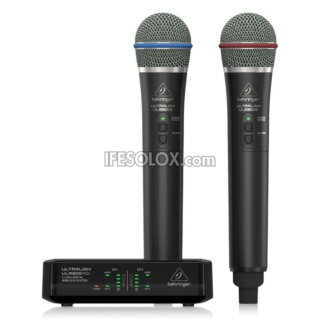 Brand New Behringer ULTRALINK ULM302MIC High Performance Dual Digital Wireless Dynamic Microphone