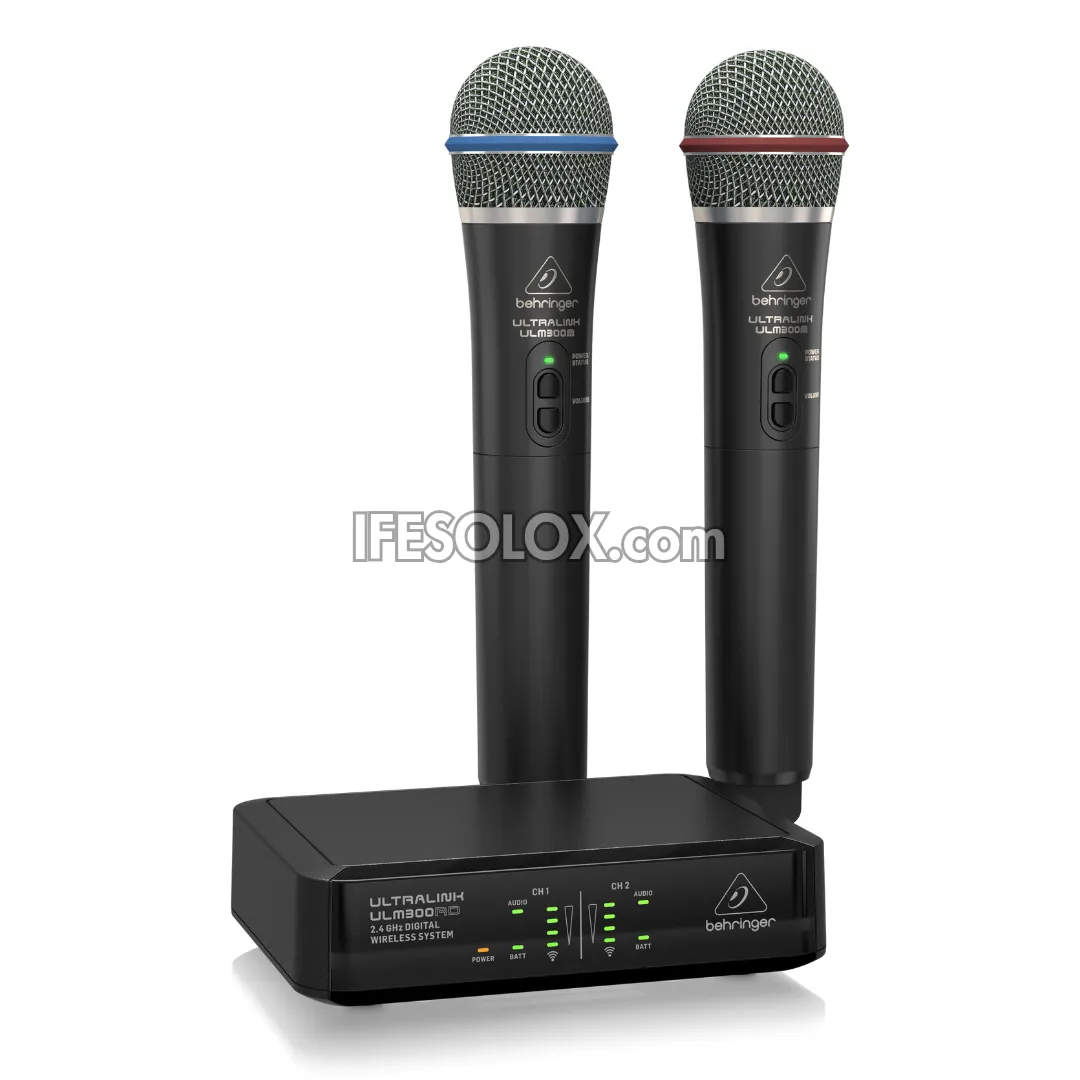 Brand New Behringer ULTRALINK ULM302MIC High Performance Dual Digital Wireless Dynamic Microphone