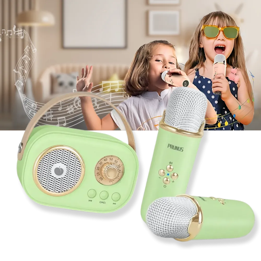 Bluetooth Dual Mic Kids Mini Karaoke