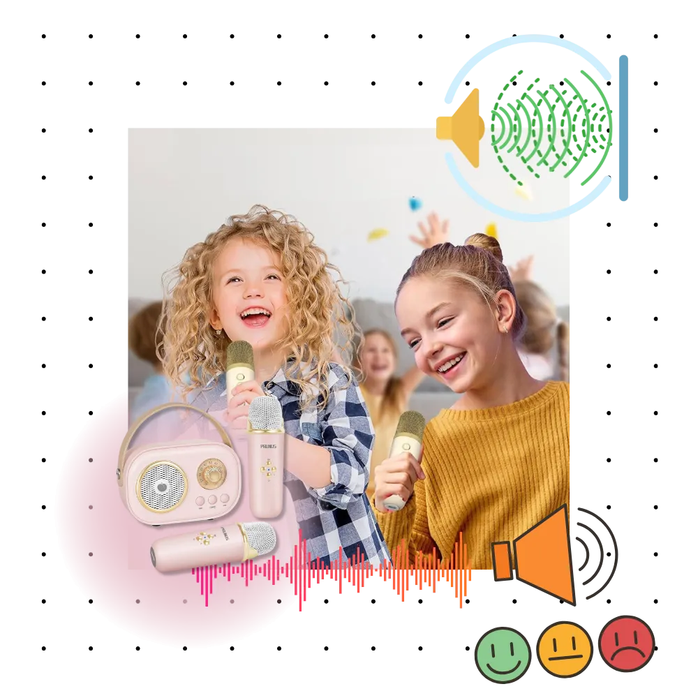 Bluetooth Dual Mic Kids Mini Karaoke