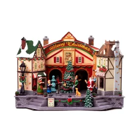 City Plaza Musical Village with Christmas Carols CVL003 (Last 1 Left)