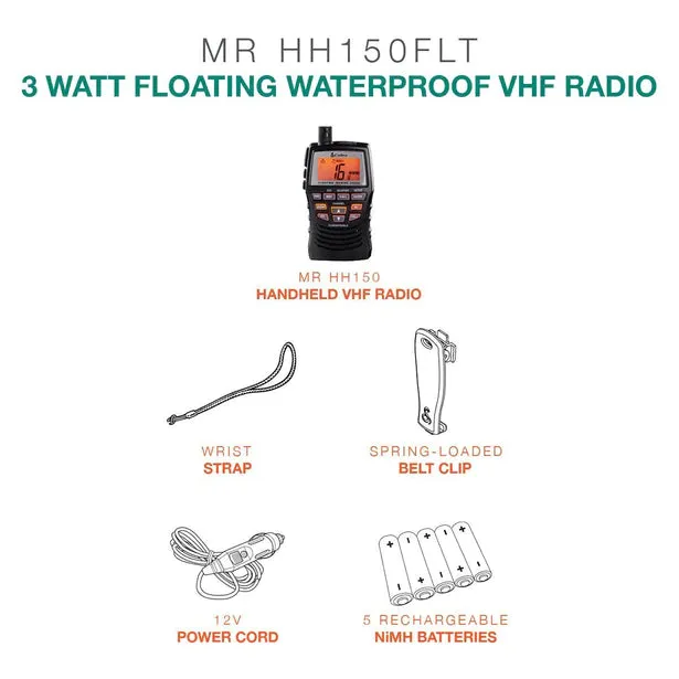 Cobra® Handheld VHF Radio