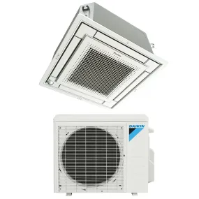 Daikin 15000 Btu 19.6 SEER2 Ducteless Mini-Split Ceiling Cassette Heat Pump Air Conditioner