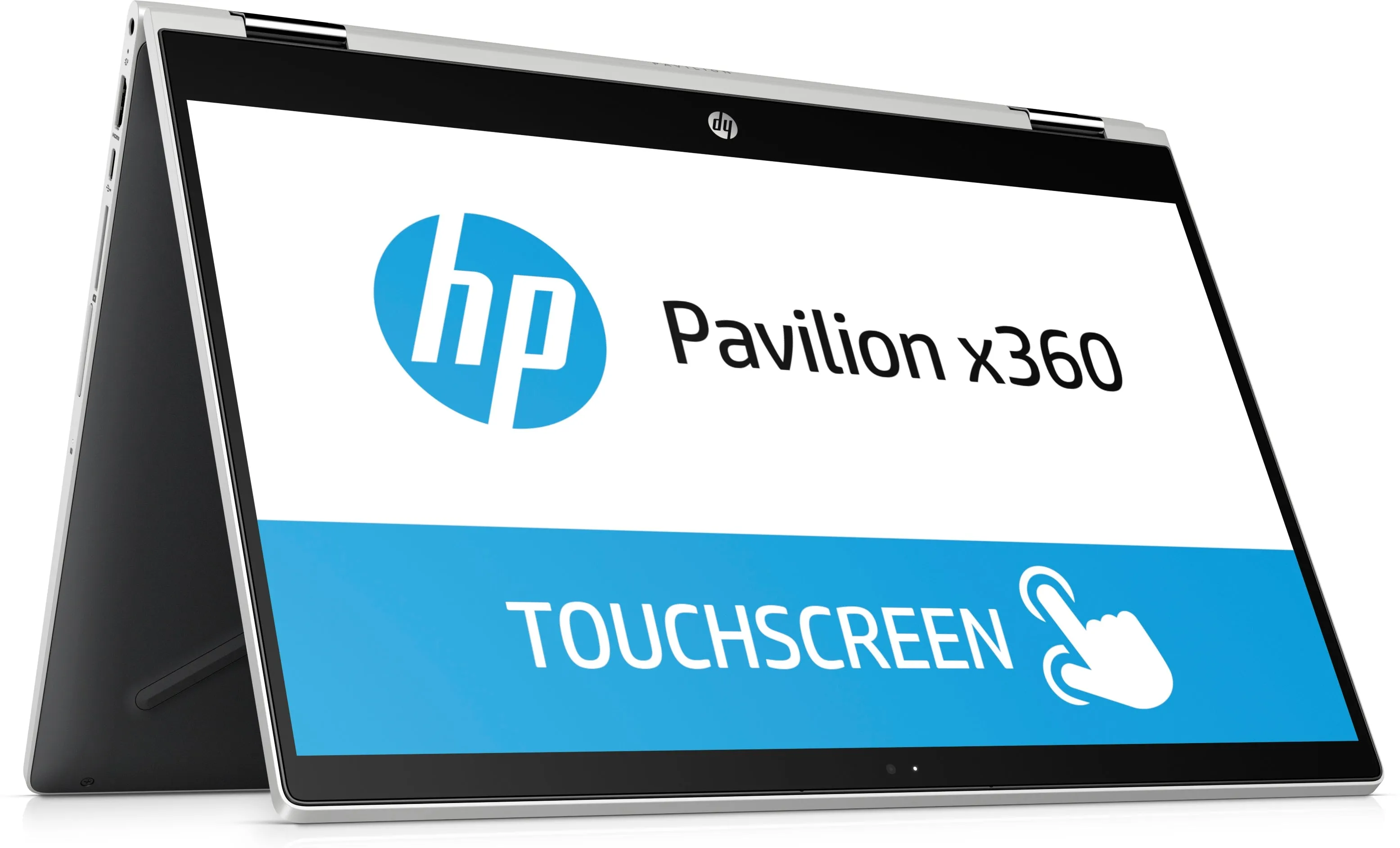 HP Pavilion X360 15-cr0075nr 15.6" FHD (Touchscreen) Convertible Notebook, Intel Core i3-8130U, 2.20GHz, 8GB RAM, 1TB HDD, Windows 10 Home 64-Bit,  Natural Silver, Ash Silver- 3VN45UA#ABA