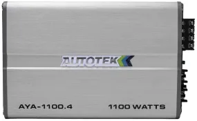 IN STOCK! Autotek AYA-1100.4 Alloy Series 1,100-Watt 4-Channel Class AB Amp