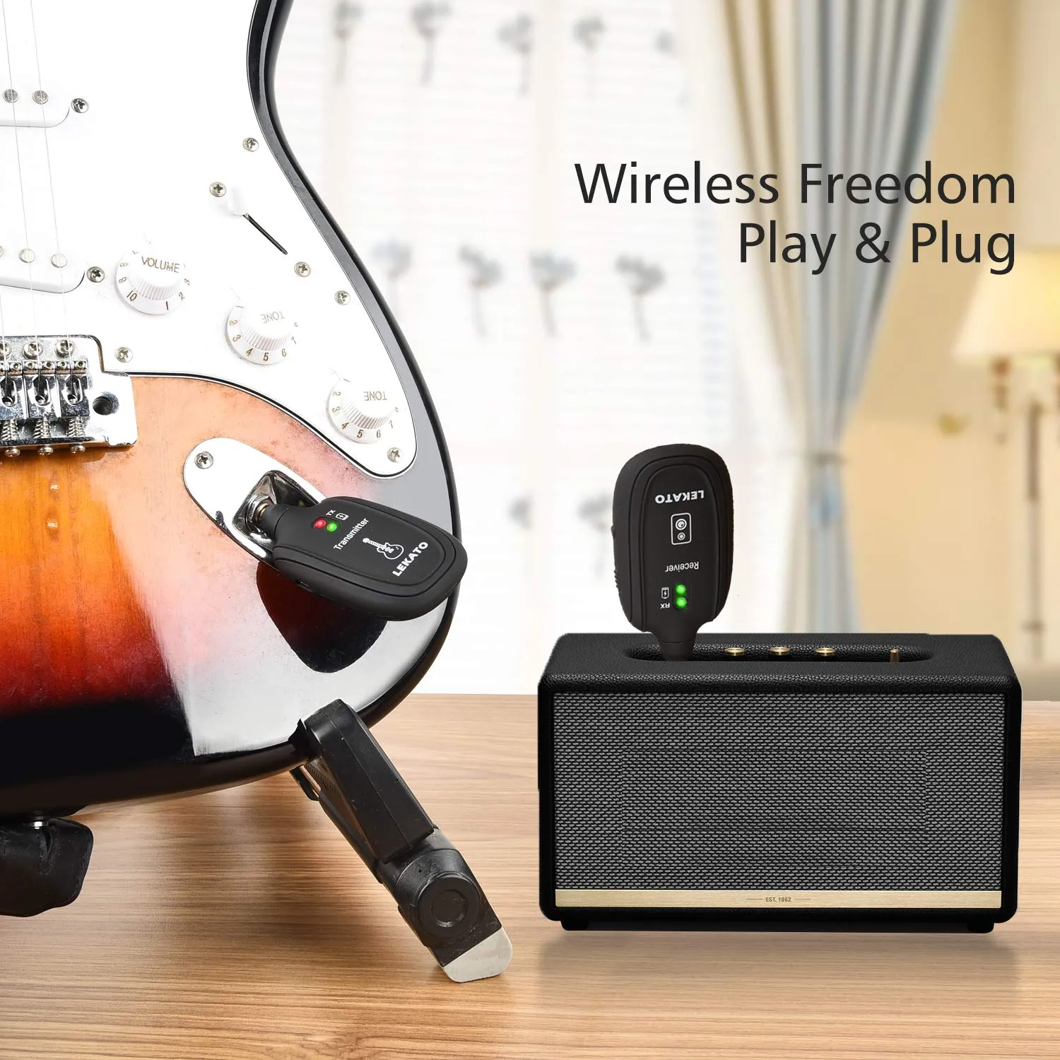 LEKATO A8 UHF Wireless Guitar System