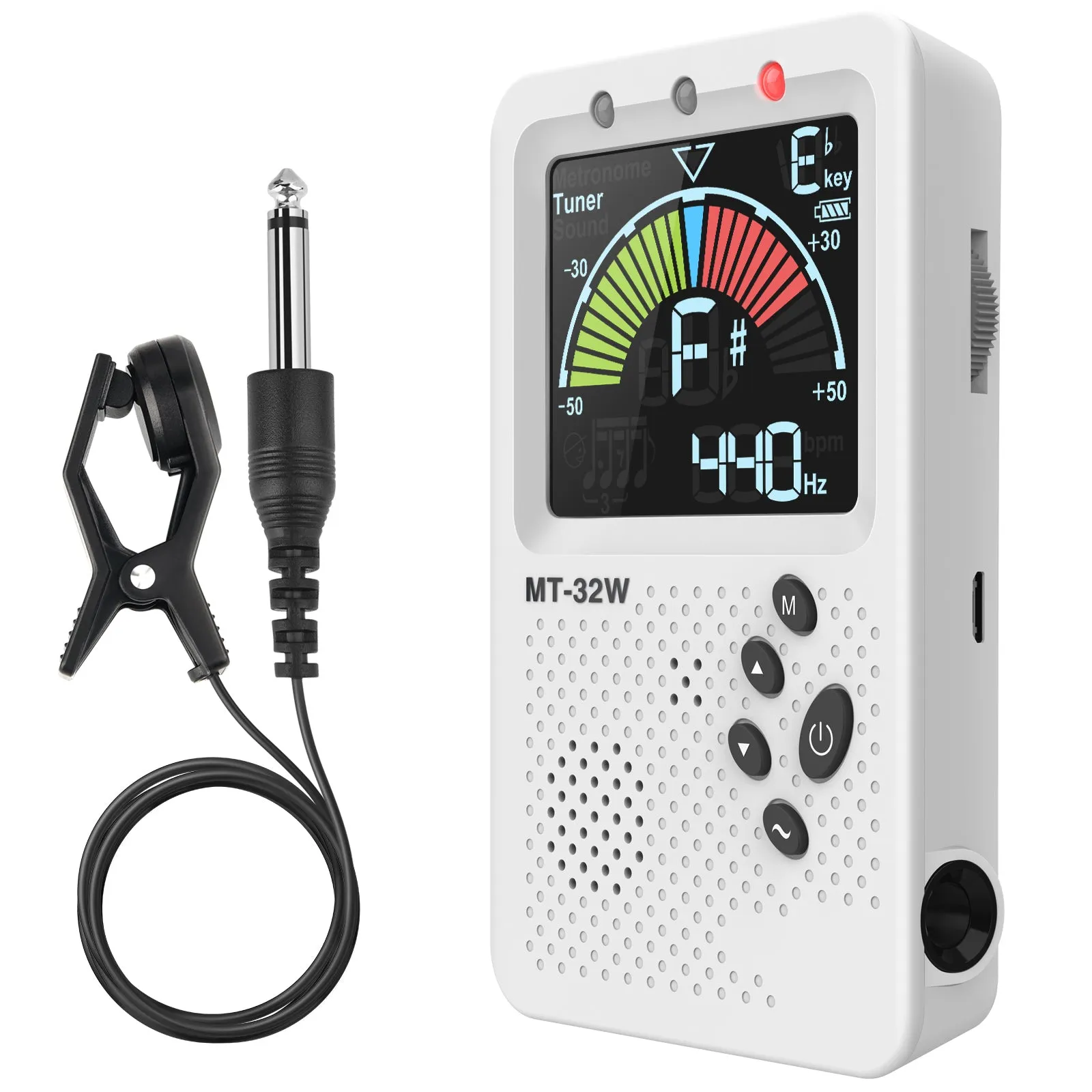 LEKATO MT-32W 3-In-1 Rechargeable Metronome Tuner Tone Generator