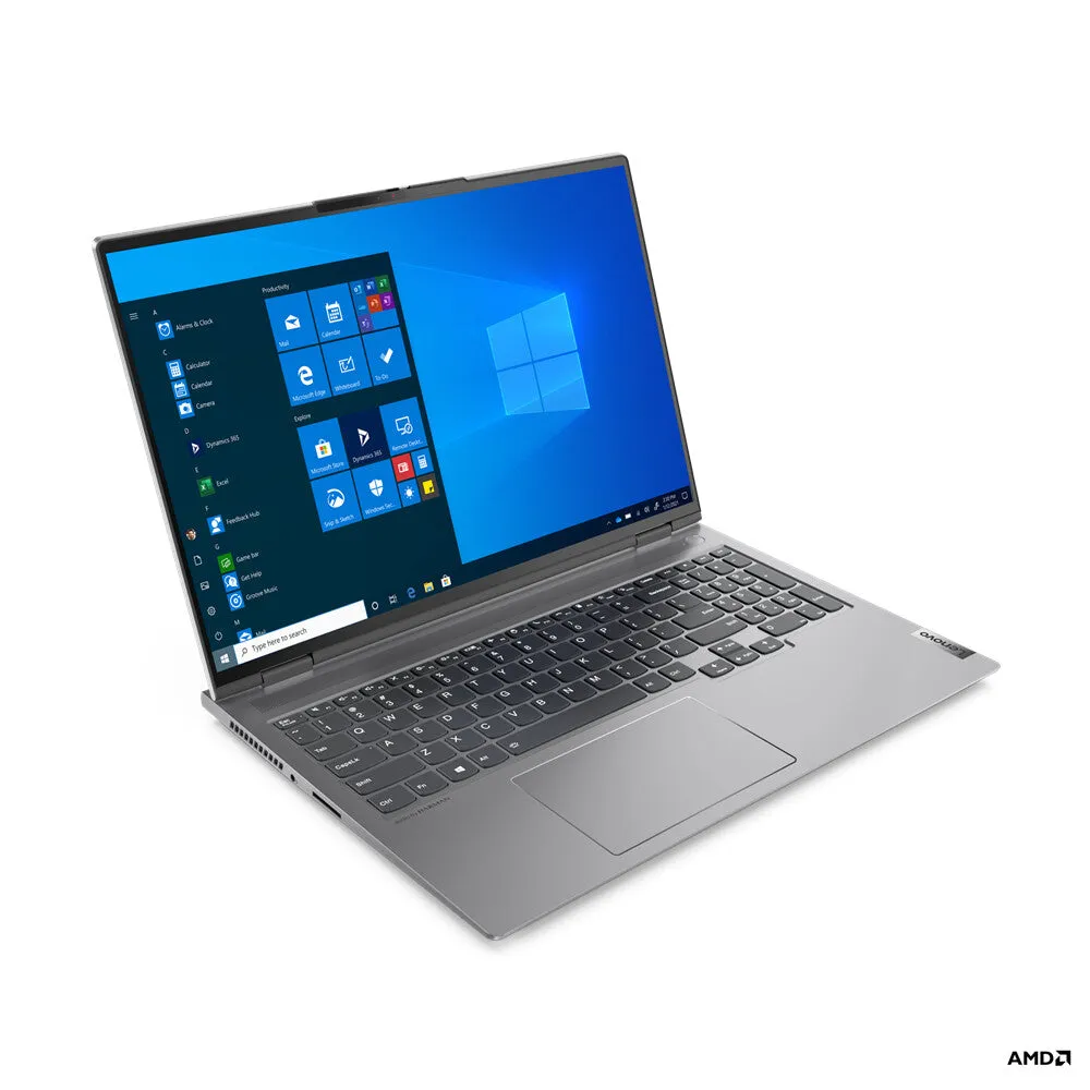 Lenovo ThinkBook 16p AMD Ryzen™ 7 5800H Laptop 40.6 cm (16") WQXGA 16 GB DDR4-SDRAM 512 GB SSD NVIDIA GeForce RTX 3060 Wi-Fi 6 (802.11ax) Windows 11 Pro Grey