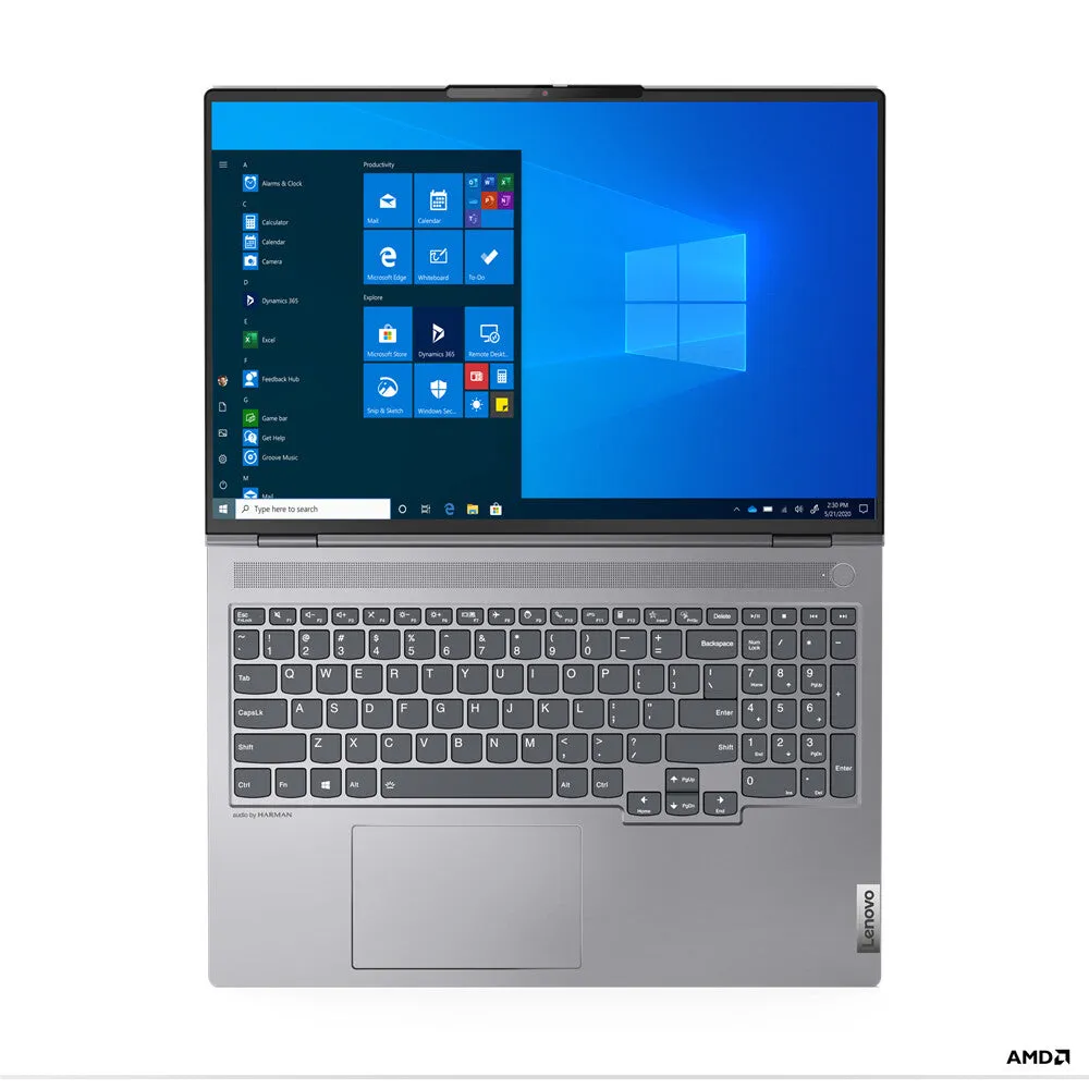 Lenovo ThinkBook 16p AMD Ryzen™ 7 5800H Laptop 40.6 cm (16") WQXGA 16 GB DDR4-SDRAM 512 GB SSD NVIDIA GeForce RTX 3060 Wi-Fi 6 (802.11ax) Windows 11 Pro Grey