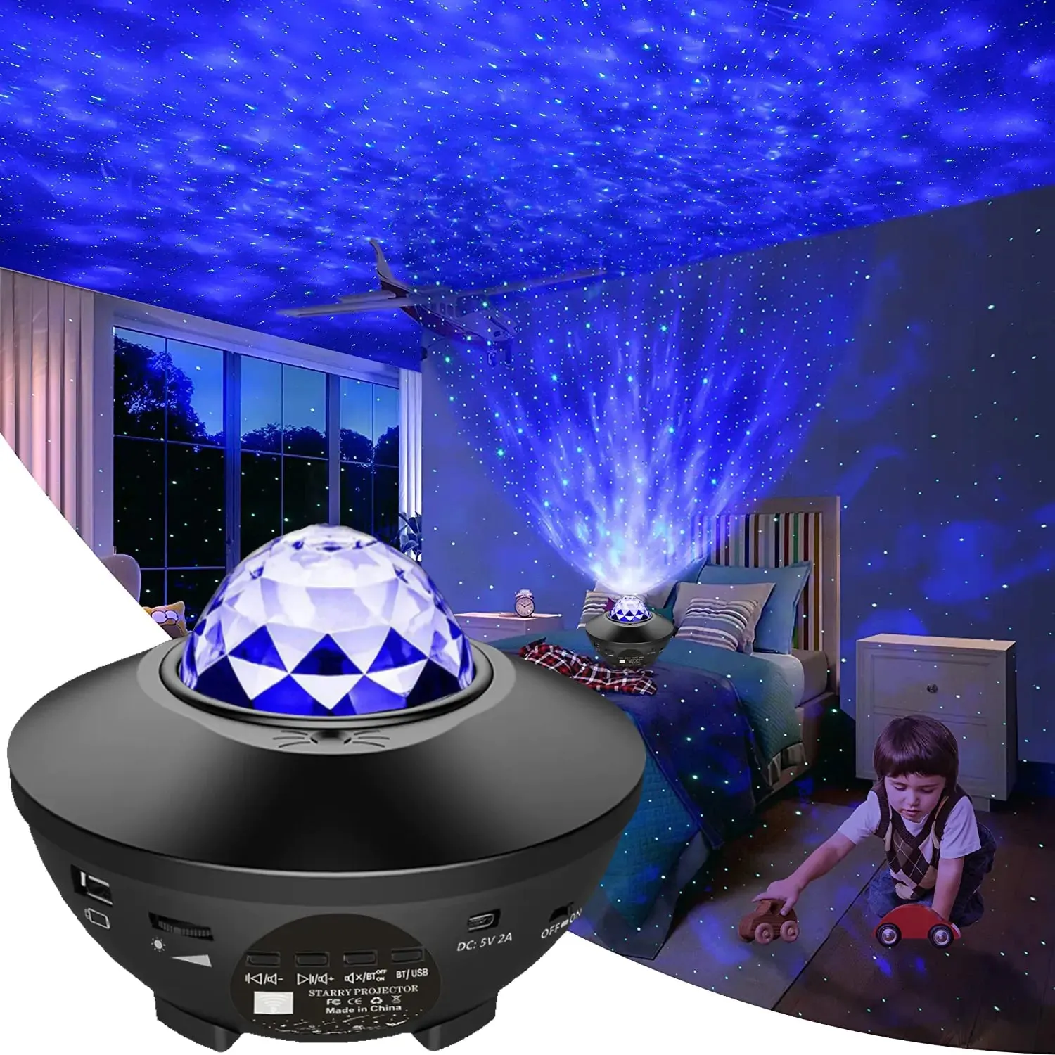 Ocean Wave Light with Speaker Projector