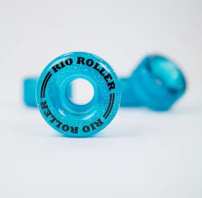 Rio Roller - Light-Up Wheels (4-pack) - Blue Glitter