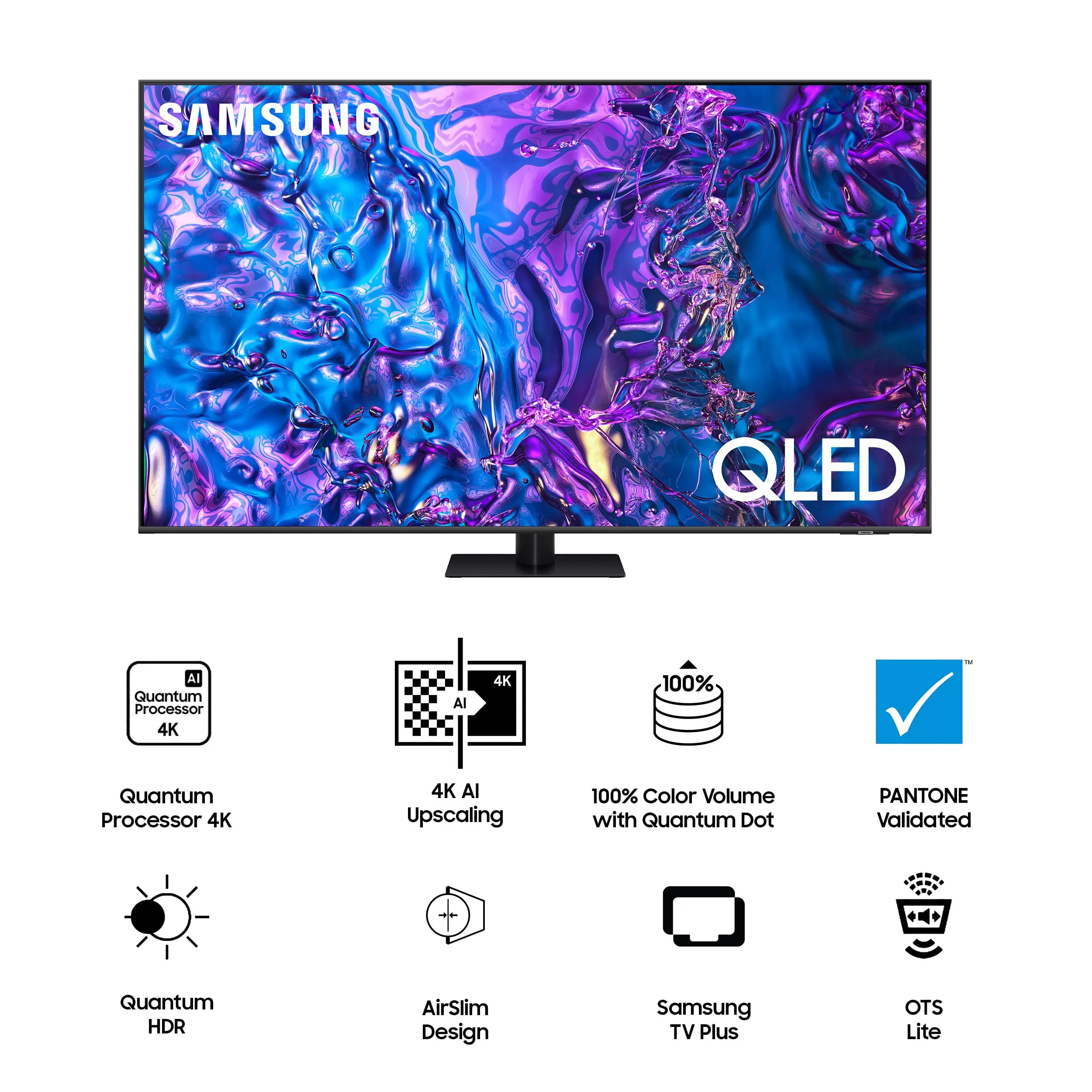 Samsung 138 cm (55 inches) 4K Ultra HD Smart QLED TV QA55Q70DAULXL (Titan Gray)