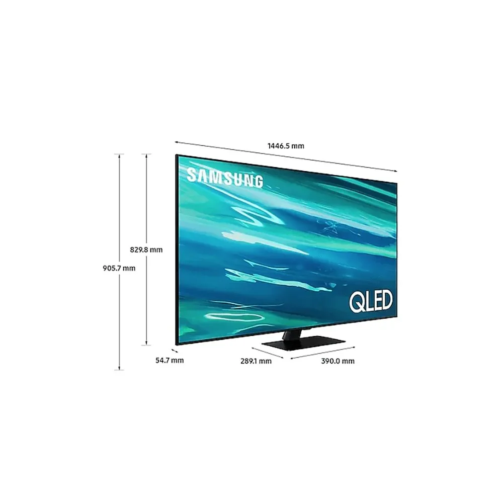 Samsung QE65Q80AATXXU 65" 4K QLED Smart TV Quantum HDR 1500 powered by HDR10  with Object Tracking Sound & Direct Full Array