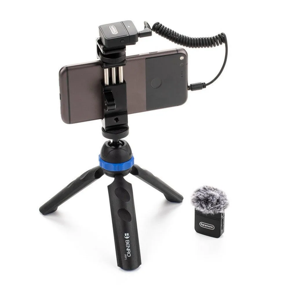 Saramonic Blink 100 B1 Ultra-Portable Clip-On Wireless Microphone System for Cameras & Mobile Devices