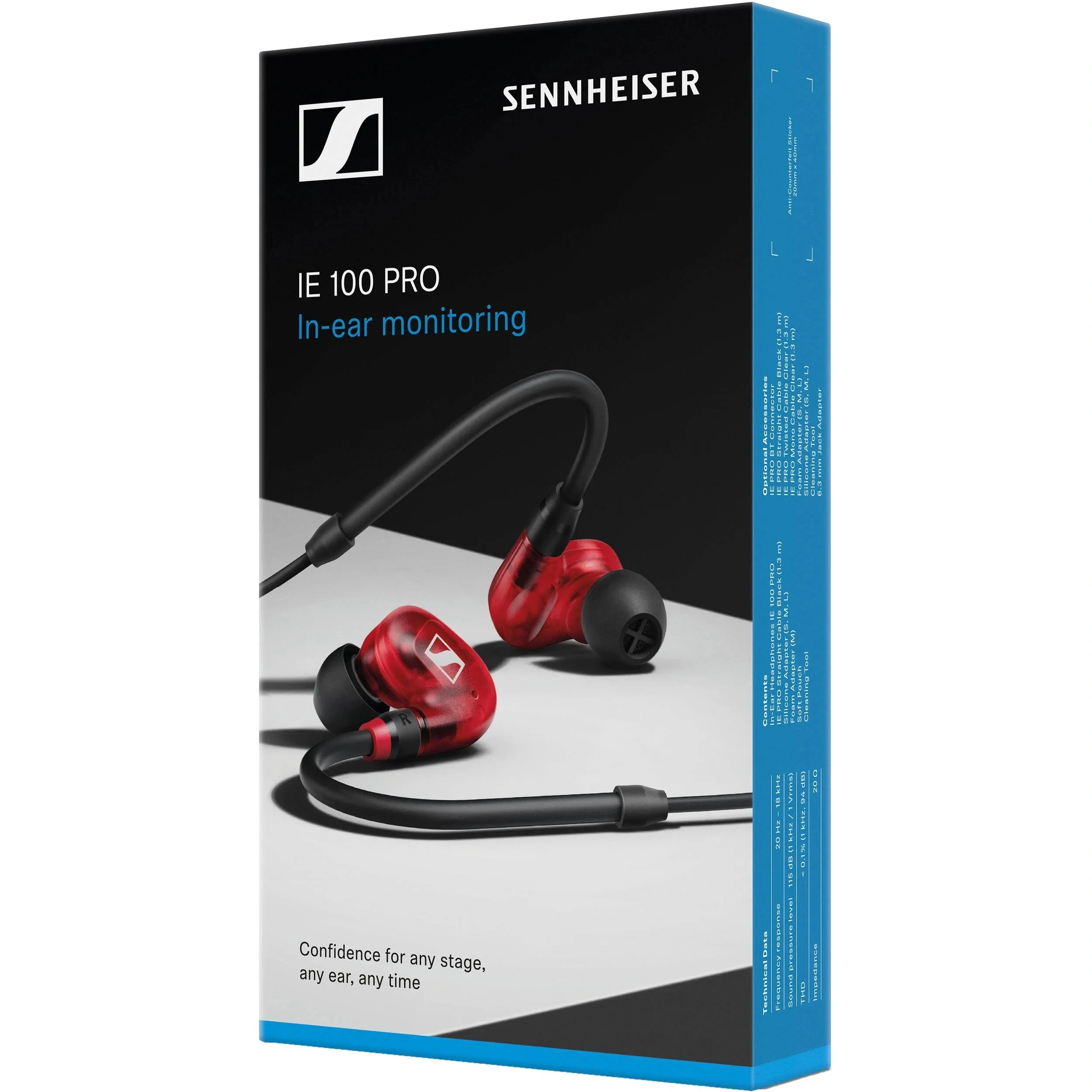 Sennheiser IE 100 PRO Professional In Ear Monitors (Red)