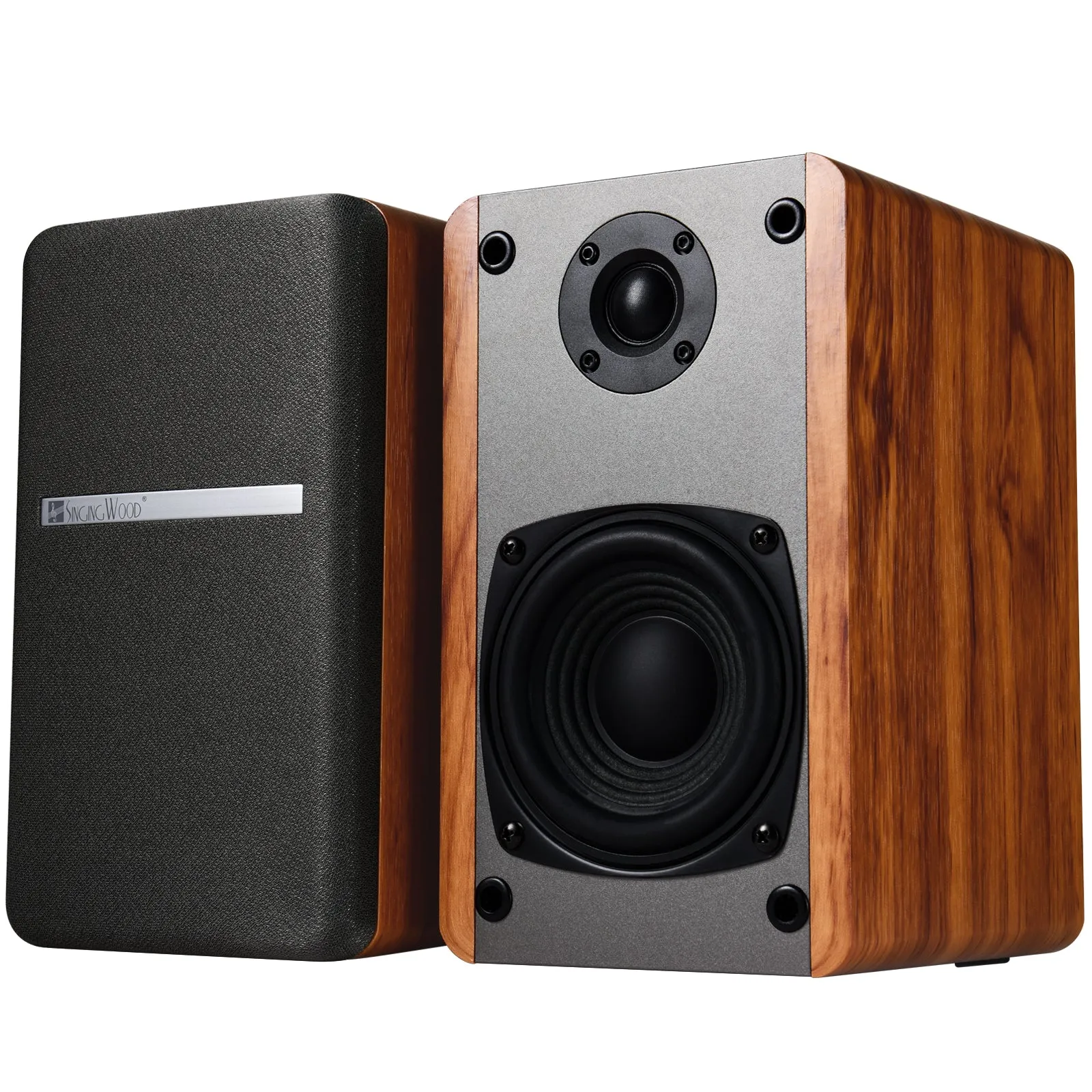 SINGING WOOD T25 Passive 2 Way Bookshelf Speakers - Beech Wood