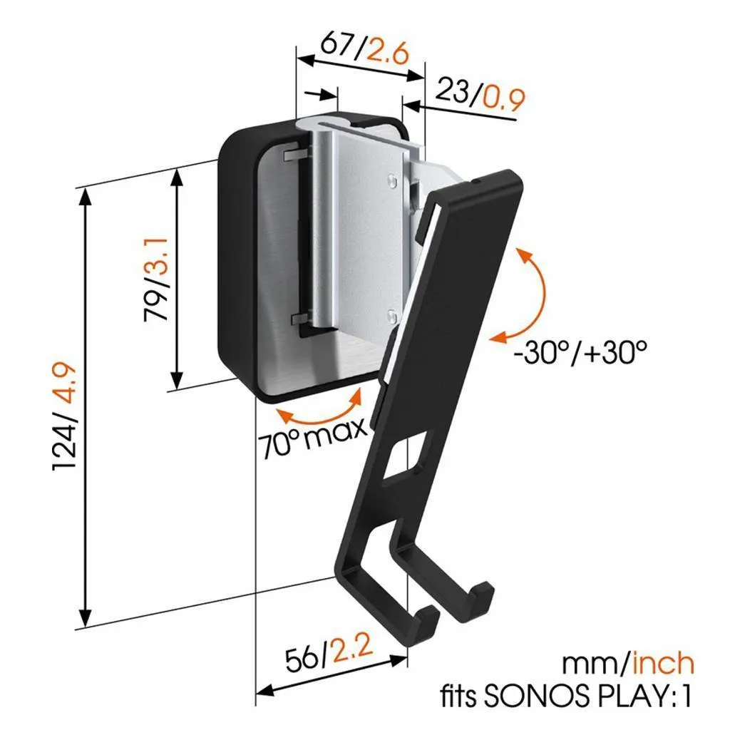 Sonos Play 1 Wall Bracket